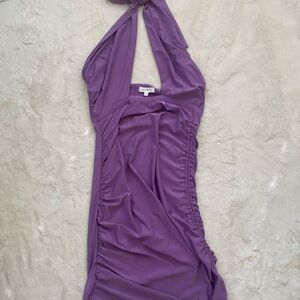 Better Be Purple Criss-Cross Halter-Style Dress Size medium Excellent Condition